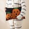 Glitzhome® 18" x 12" Hooked Halloween Pumpkins Pillow